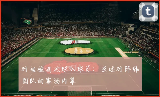 对话被淘汰球队球员:亲述对阵韩国队的赛场内幕